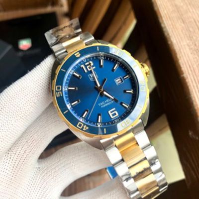 TAG Heuer Straps Replacement Link Lady Watch F1   Automatic Movement  Blue  43mm Watch